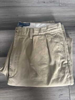 Polo Ralph Lauren Whitman Men’s Pleated Chino Pants in Tan